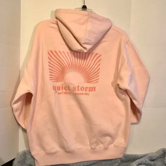 Quiet Storm Surf Shop Pink Hoodie Sz XXL NWT - Picture 3 of 7
